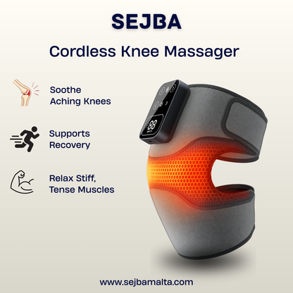 Cordless Knee Massager with Heat Vibration